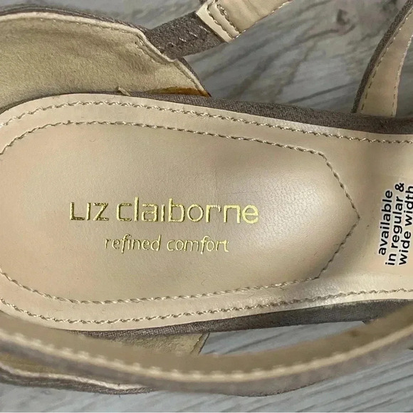 Liz Claiborne Nude Bahati Open‎ Toe Heeled Sandals | Size 9M - Picture 4 of 7